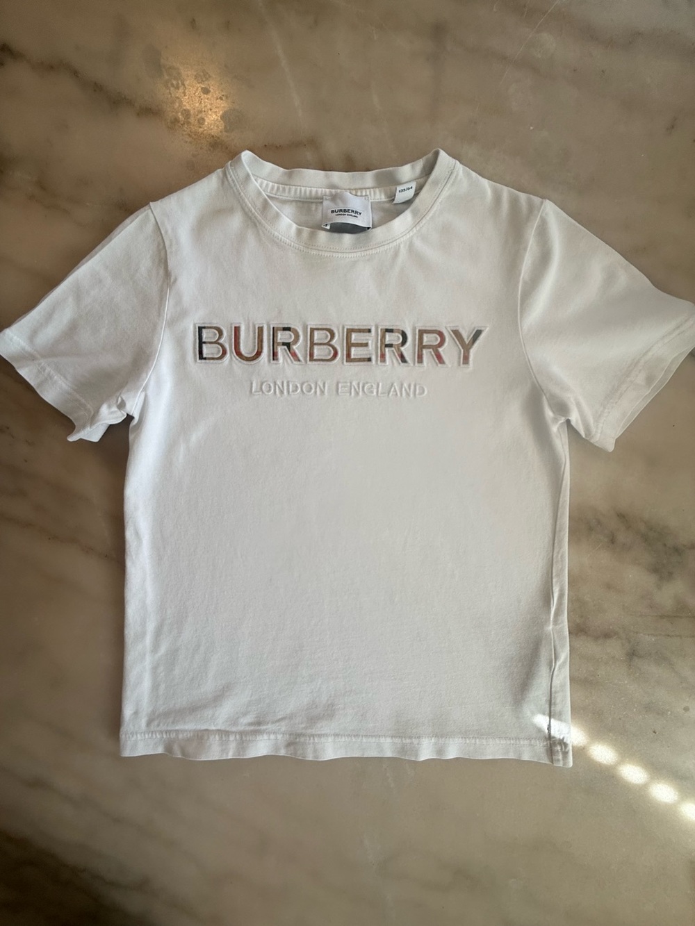 Burberry Kids cotton White Tee size 8Y
